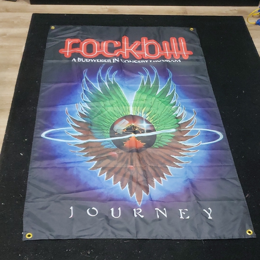 Journey Rock Band Tapestry Rockbill